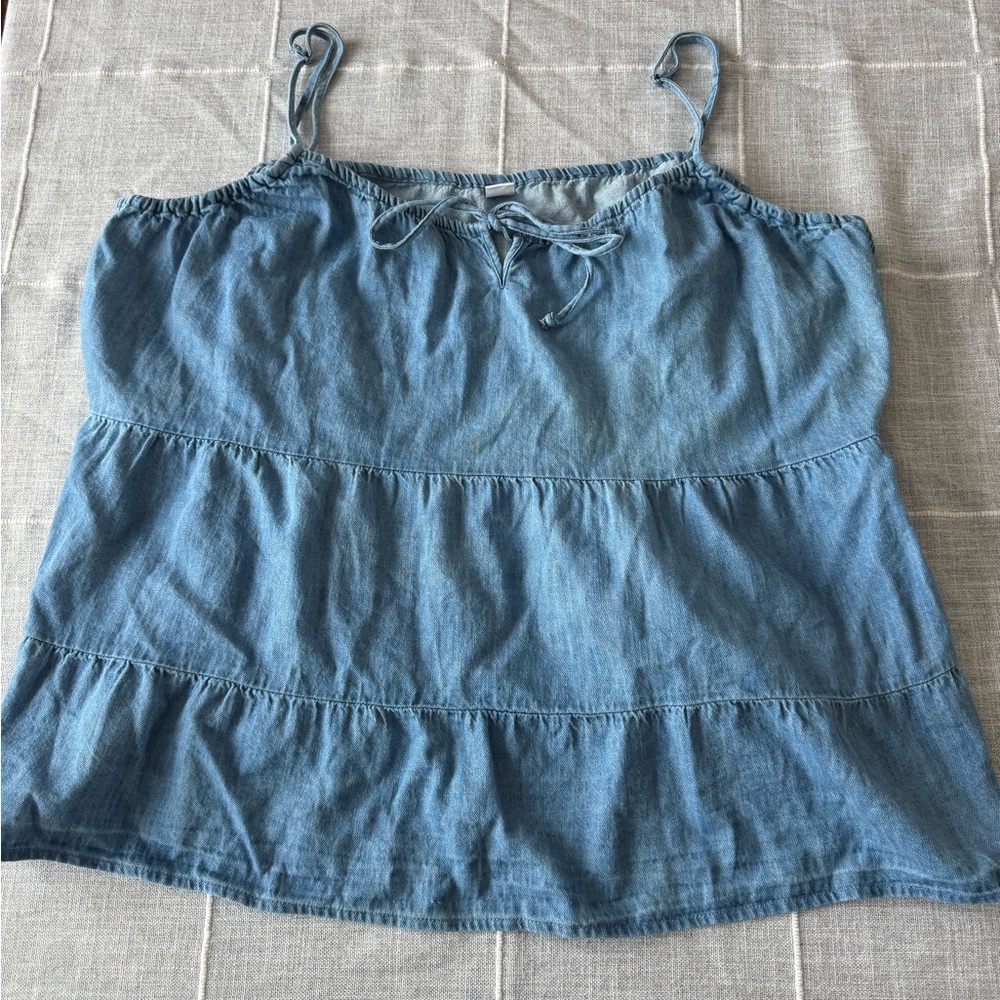 Old Navy Light Blue Denim Camisole